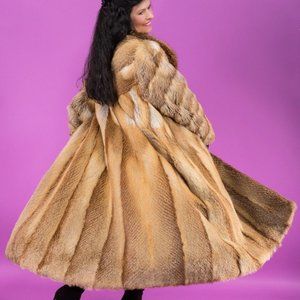 Red Fox Fur Coat Ex Condition Small-Medium